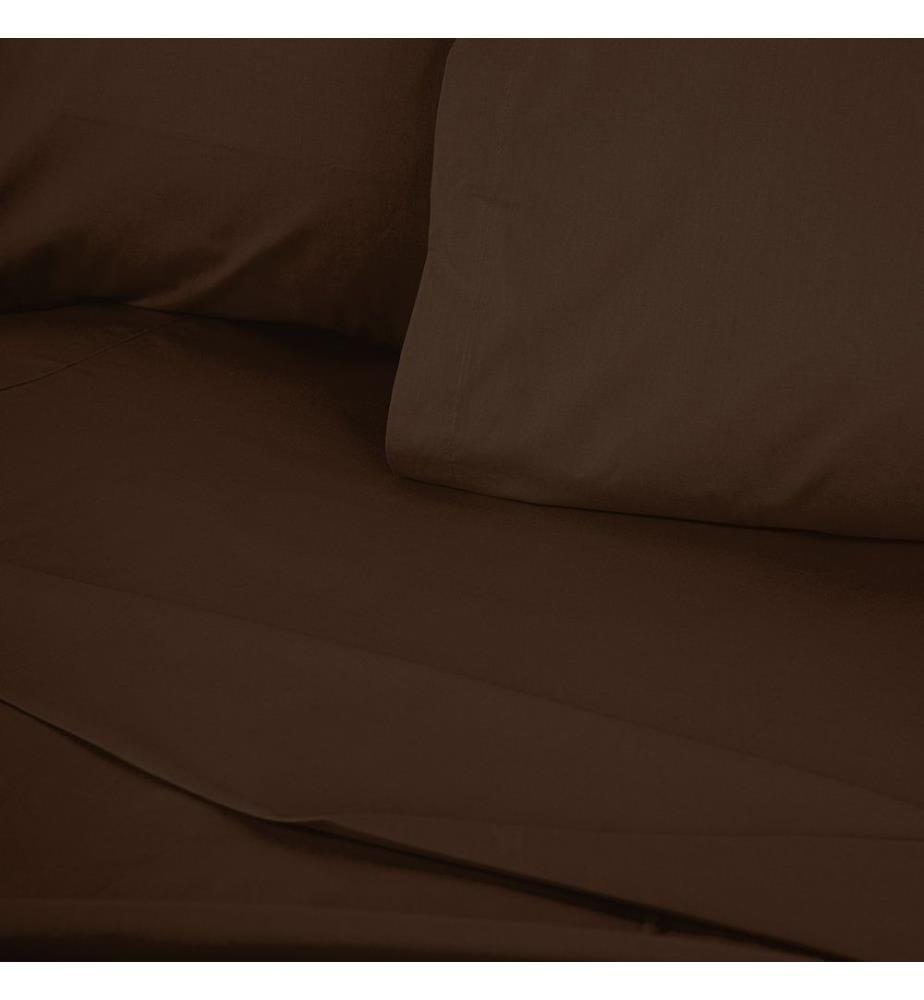 Drap-housse Ranforce King 160 x 200 cm - Dark Brown