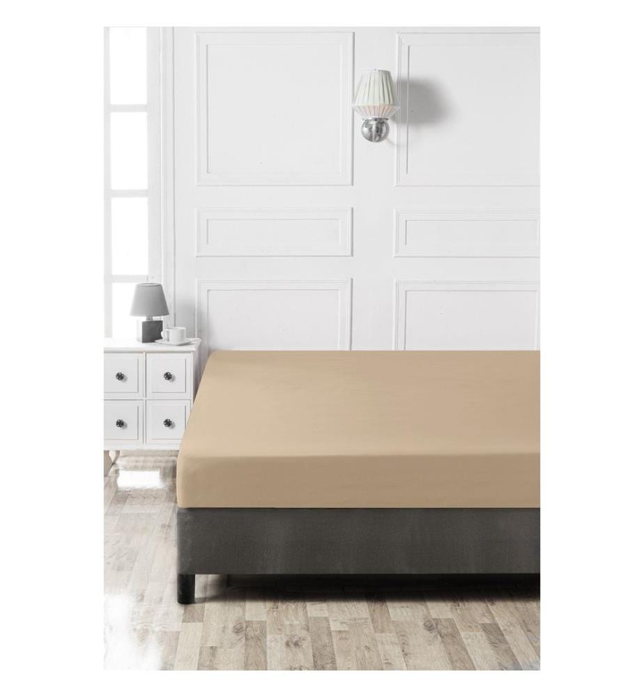 Drap-housse Ranforce Super King - Beige