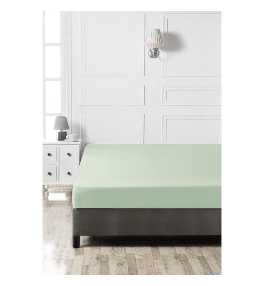 Drap-housse Ranforce Super King 180 x 200 cm - Light Green