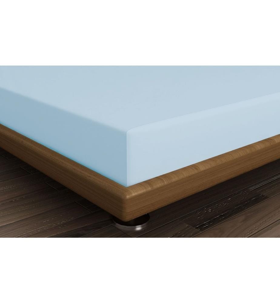Drap-housse Ranforce Super King - Bleu clair