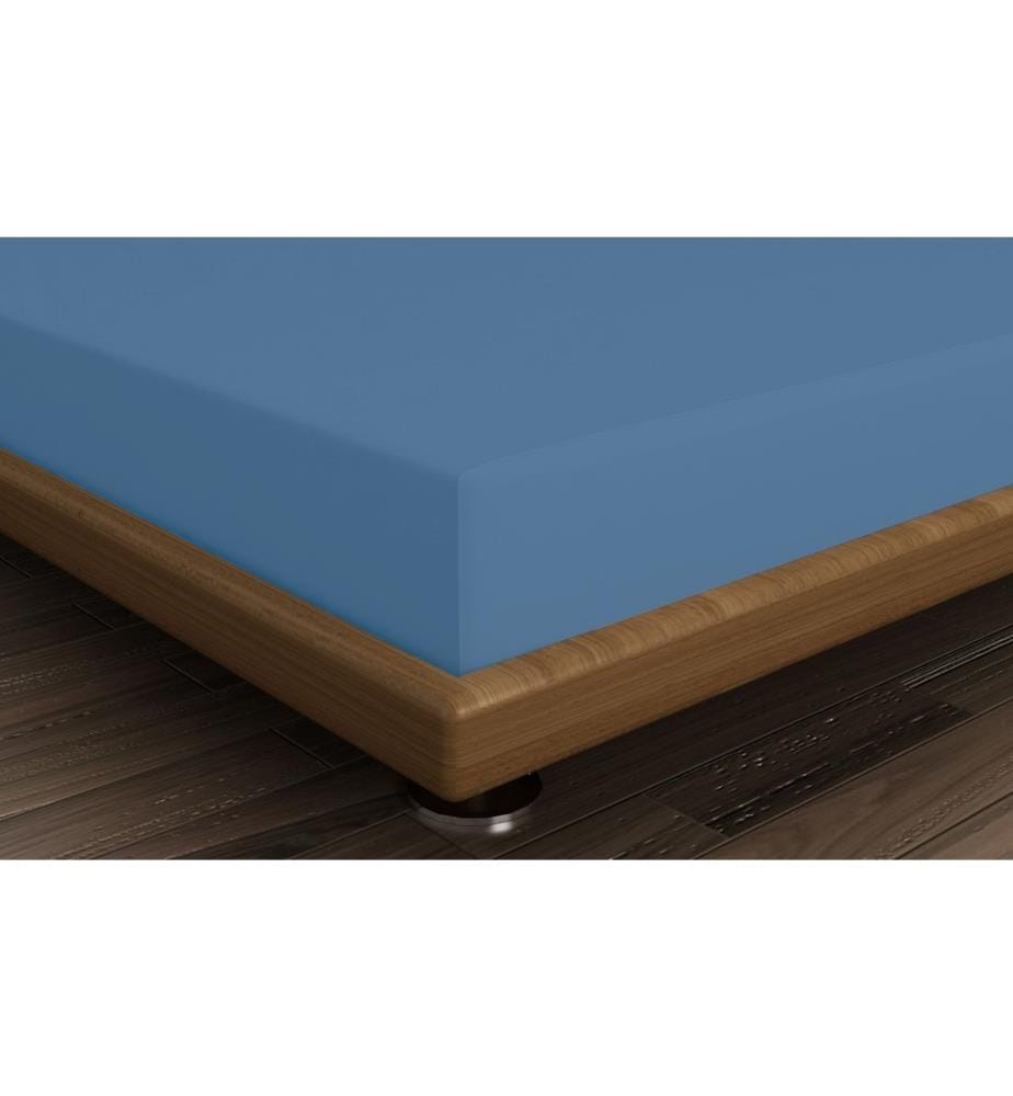 Drap-housse Ranforce Super King - Bleu