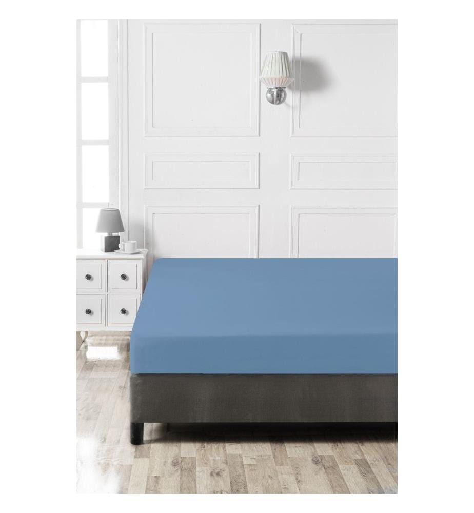 Drap-housse Ranforce Super King - Bleu