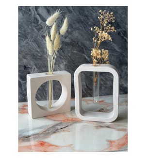 Set de vases - Gris & blanc