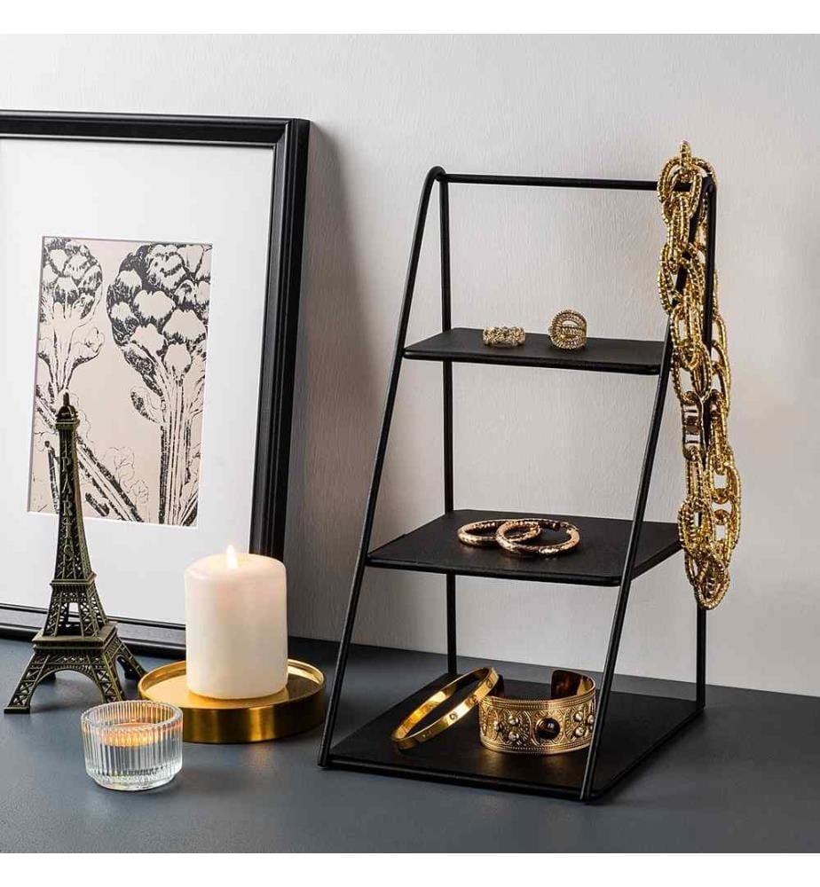 Accessoire décoratif en métal, noir, 100% métal