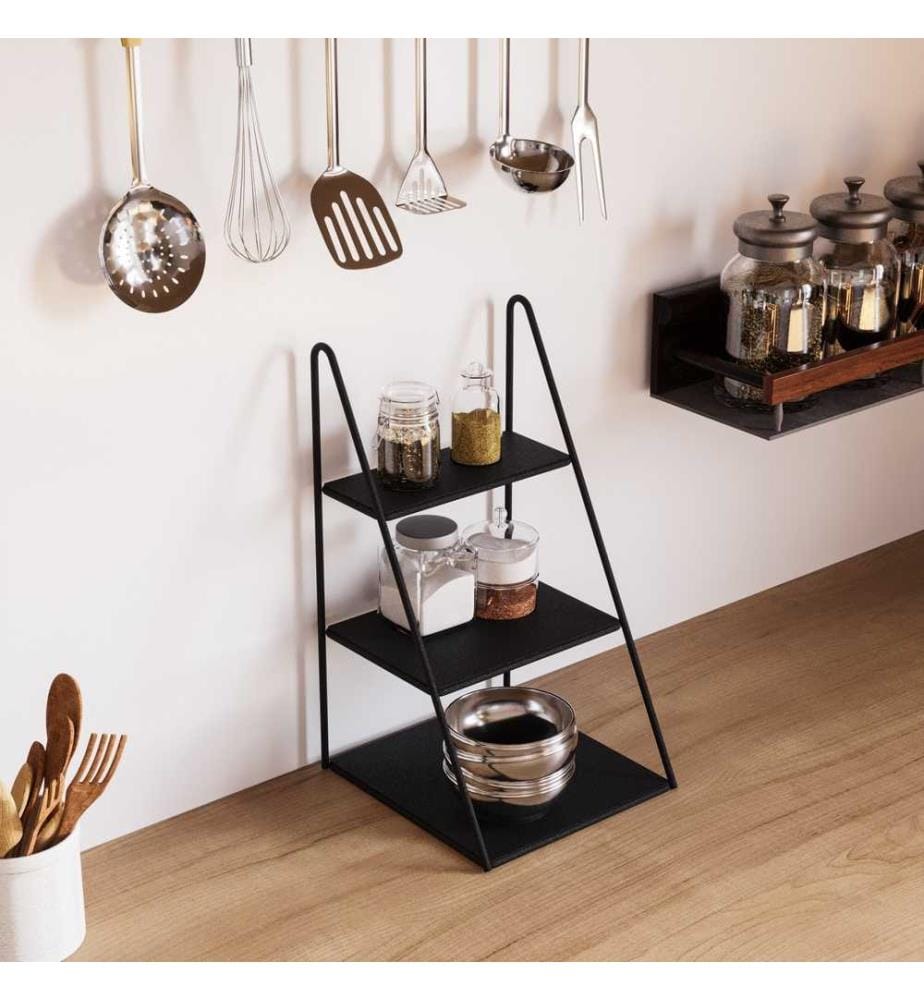 Accessoire décoratif en métal, noir, 100% métal