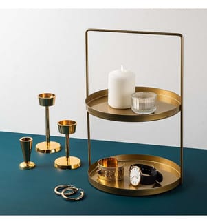Accessoire décoratif en métal, or, 100% métal