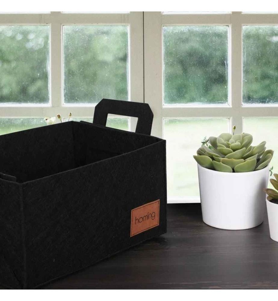 Organisateur de bureau, noir, feutre