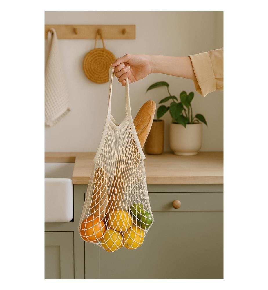 Sac en filet - Beige naturel
