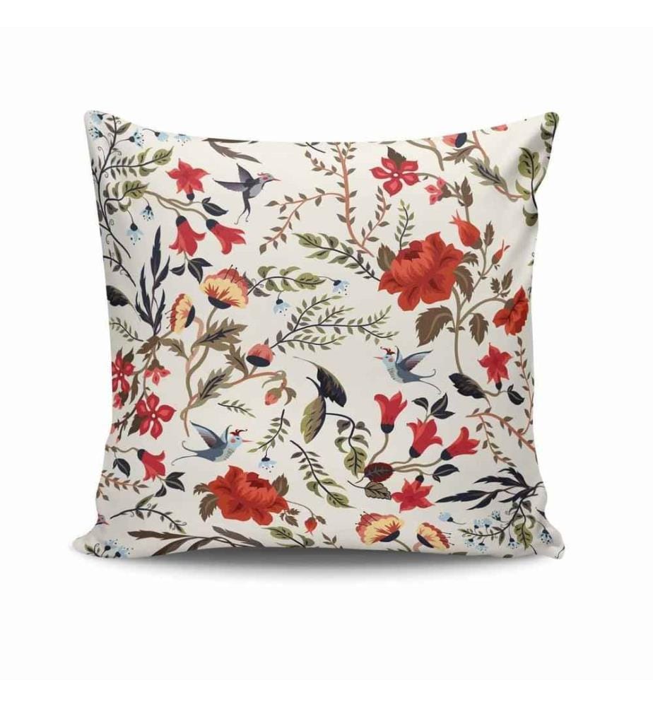 Housse de coussin, Multicolore, 50% coton - 50% polyester