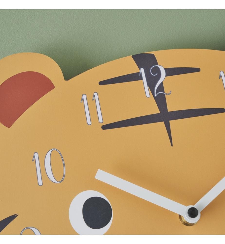 Horloge enfant Tiger 26x28 cm - Orange