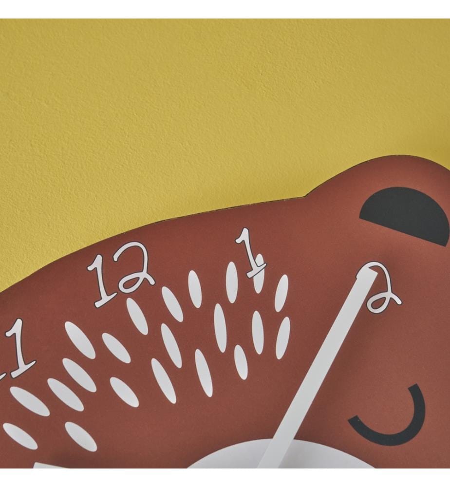 Horloge enfant Bear 26x28 cm - Marron