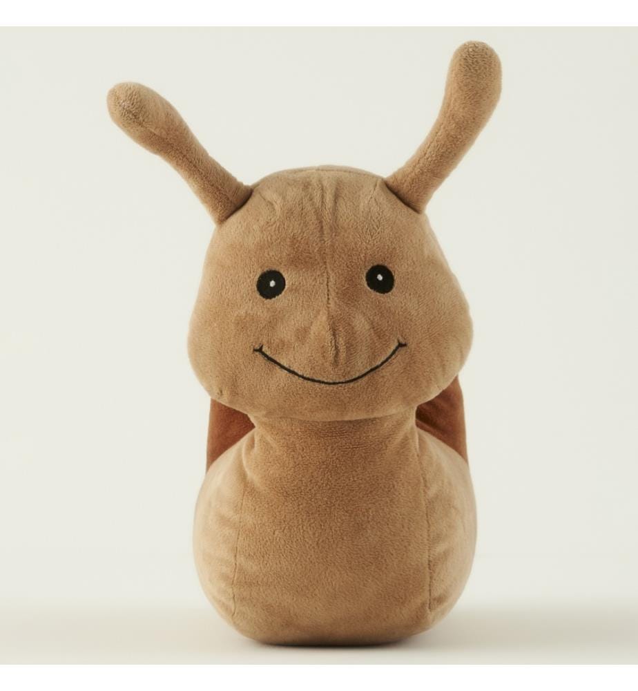 Compagnon de sommeil peluche Escargot 12x29x30 cm - Marron