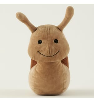 Compagnon de sommeil peluche Escargot 12x29x30 cm - Marron
