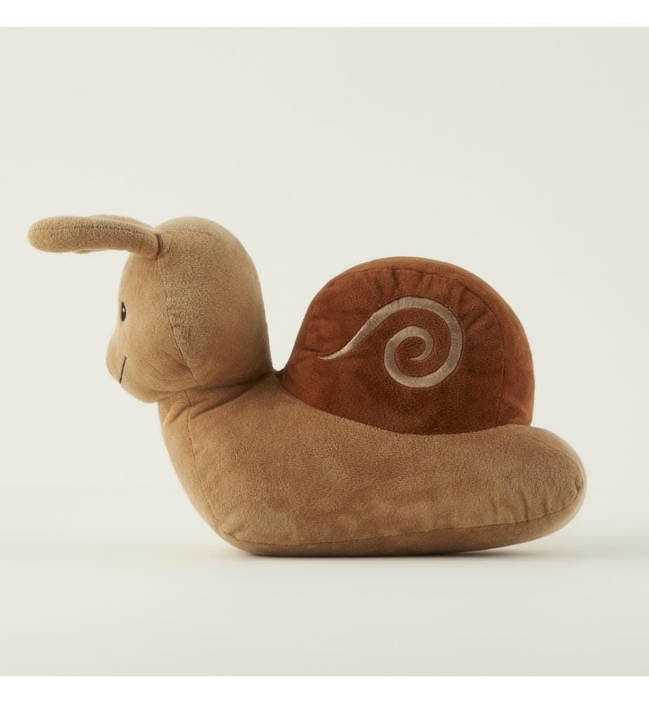 Compagnon de sommeil peluche Escargot 12x29x30 cm - Marron