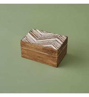 Boîte décorative Hiero (10x15x6 cm) - Naturel