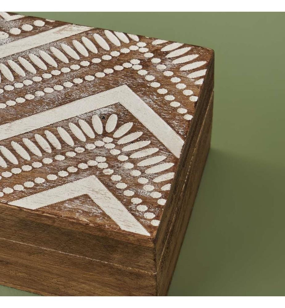 Boîte décorative Hiero (10x15x6 cm) - Naturel