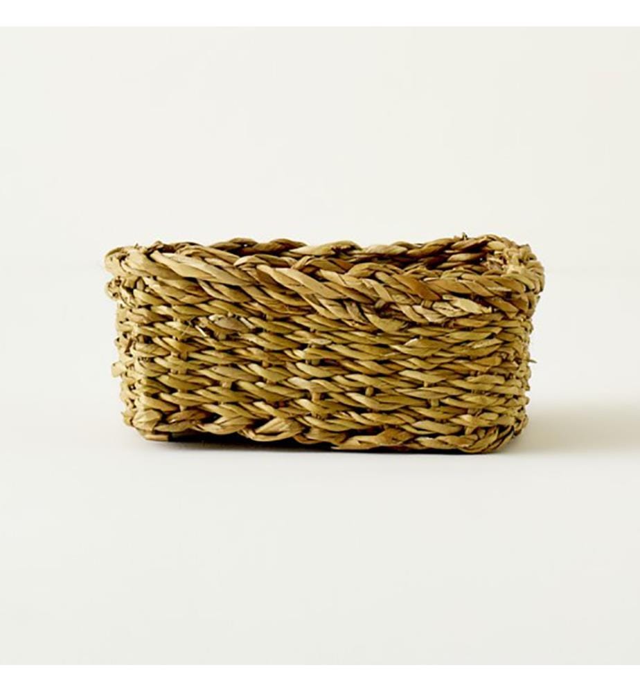 Panier carré en osier Kiara (18 x 18 x 8 cm) - Naturel