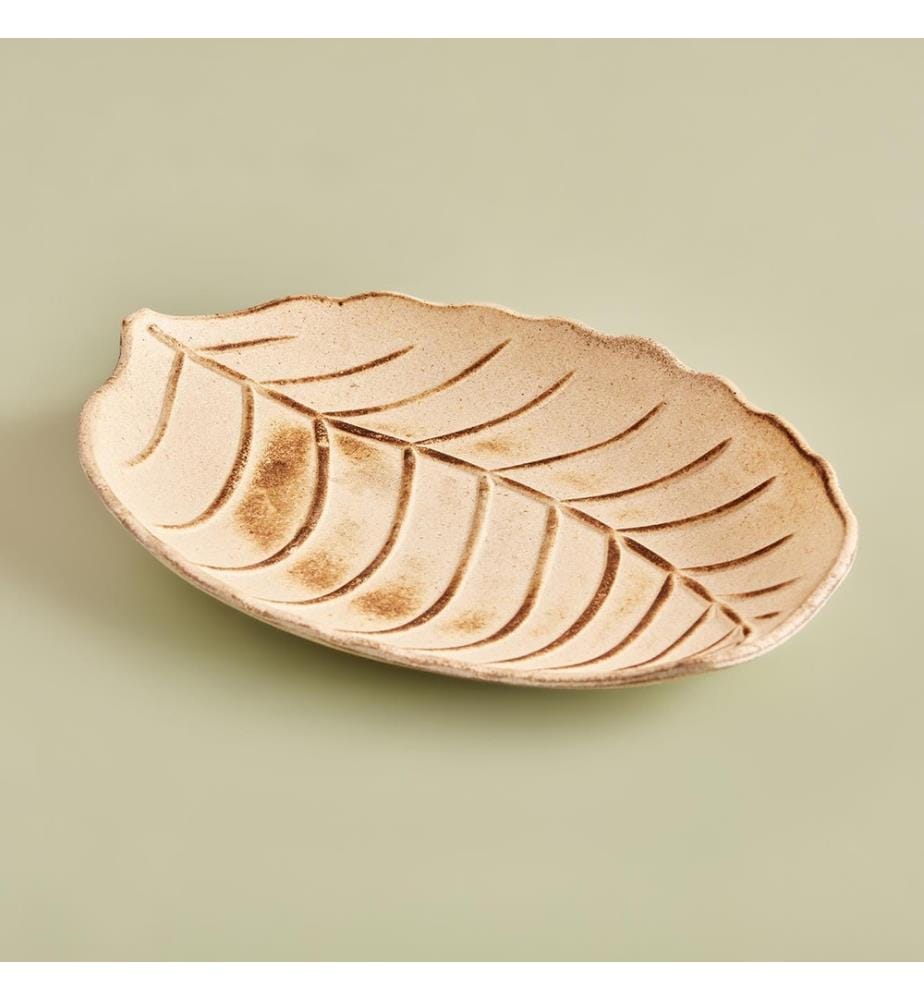 Deko-Teller Liam 30x21,5x4,5 cm - Braun
