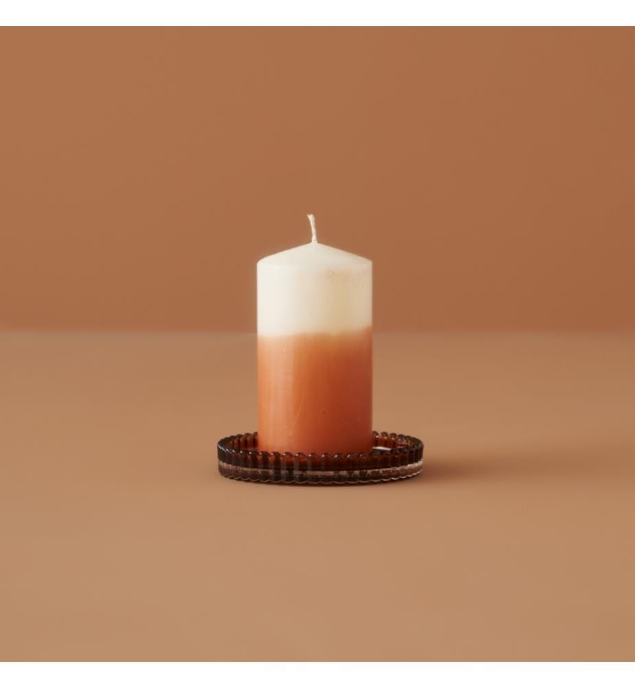 Assiette décorative Jordi 10x10x1,5 cm - Ambre