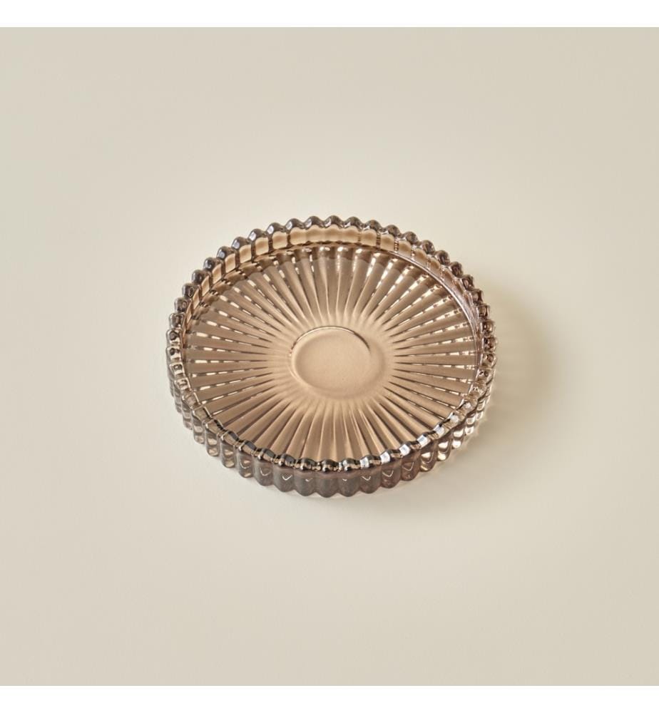 Deko-Teller Jordi 10x10x1,5 cm - Hellgrau