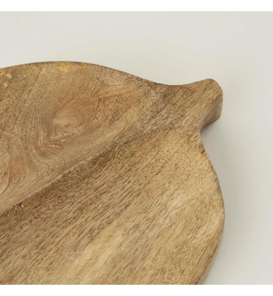 Dekorativer Teller in Form eines Blattes - 27x17 cm