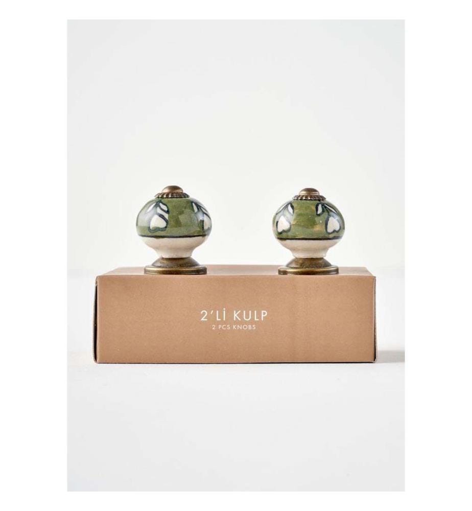 Lot de 2 Poignées Priel - Vert