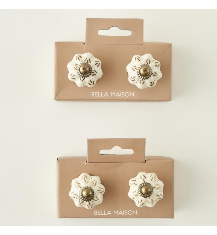 Poignée Alora Set 2 pièces 6,5x3x3 cm - Blanc