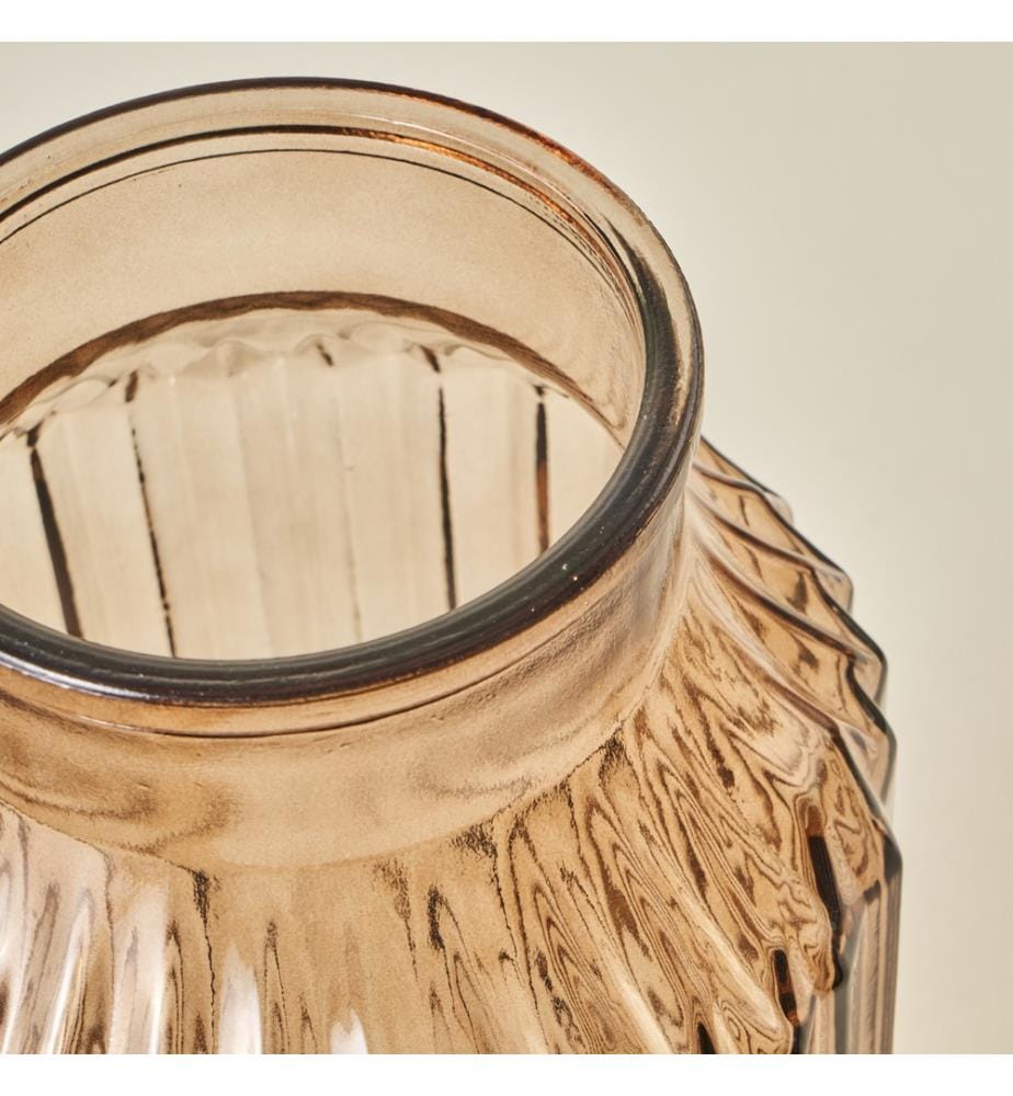 Vase Nilda 12x23 cm - Brun