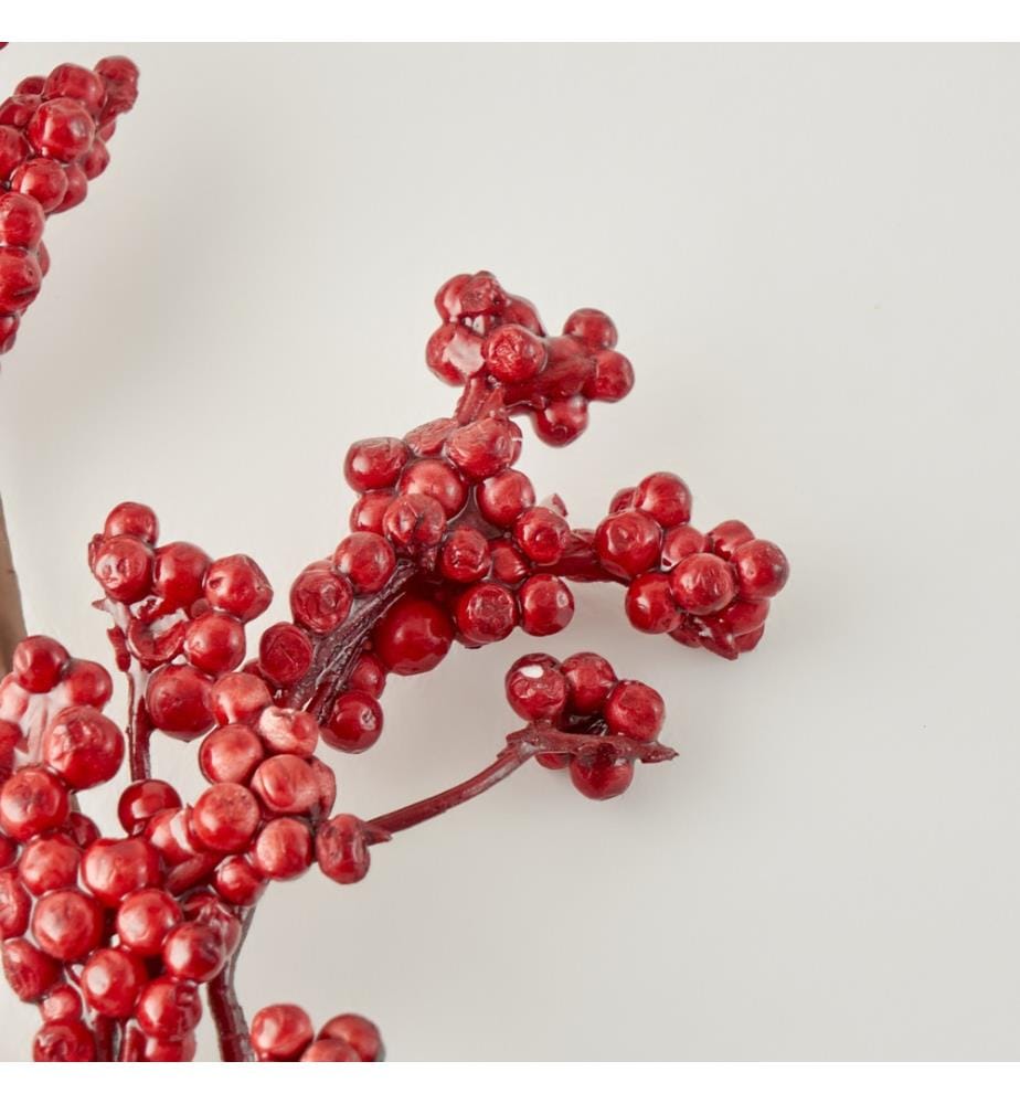 Fleur de branche de Noël 75 cm - Rouge