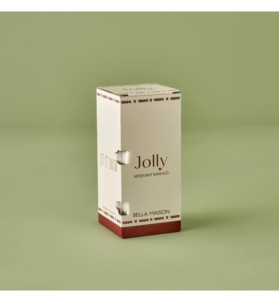 Borosilikatglas mit Strohhalm Jolly Straw 500 cc - Mehrfarbig