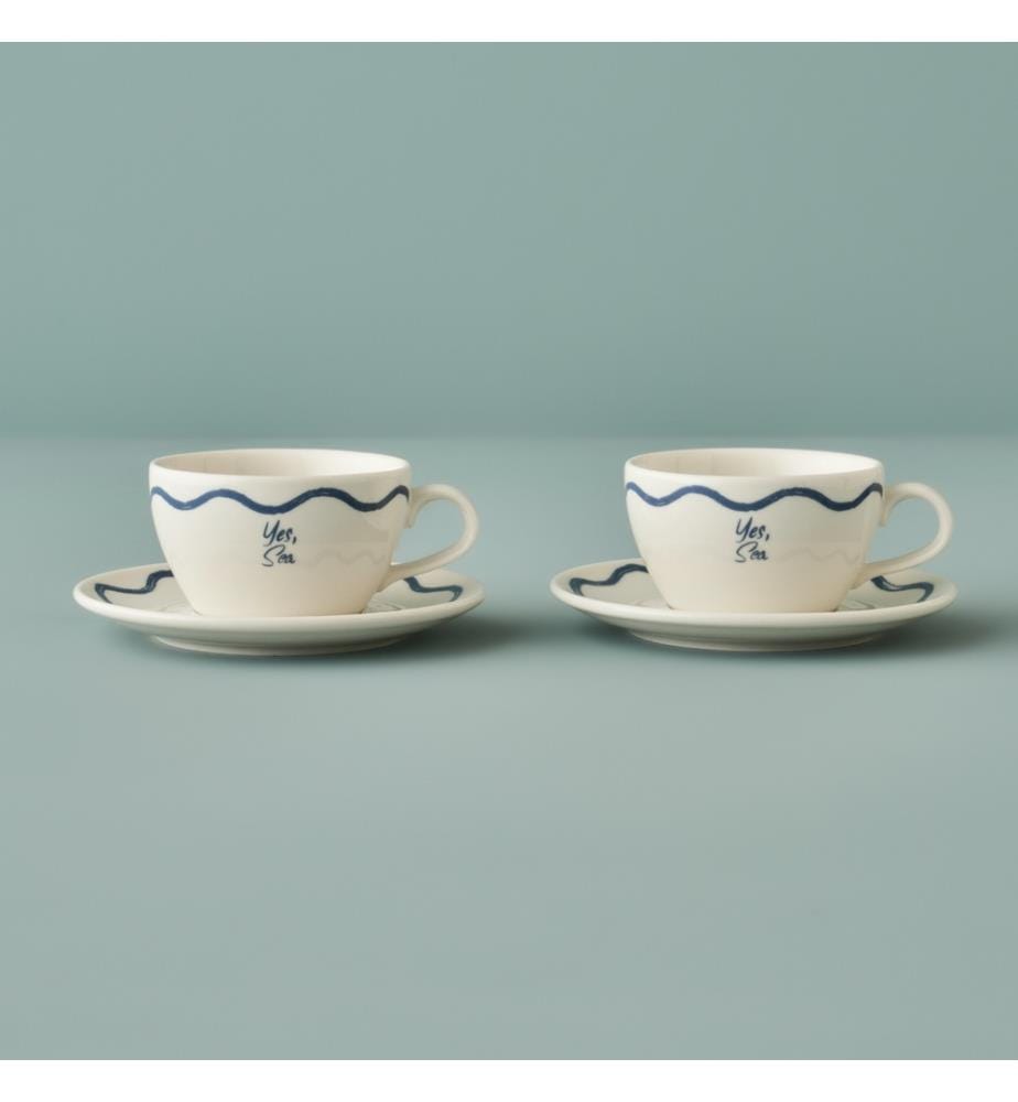 Set de tasses à thé Marine 2 pièces 270 cc - Bleu