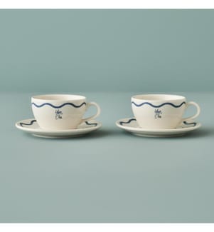 Set de tasses à thé Marine 2 pièces 270 cc - Bleu