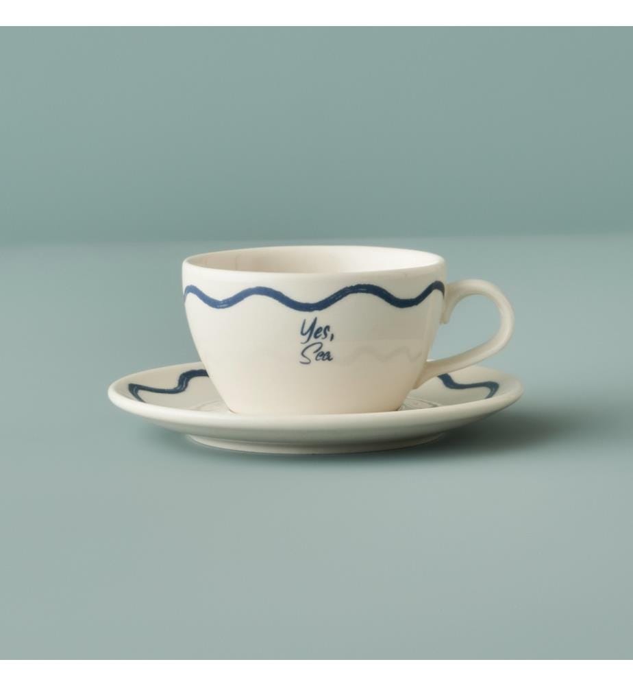 Set de tasses à thé Marine 2 pièces 270 cc - Bleu