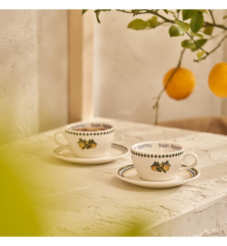 Lemoncello Teetassen-Set 2 Stück 270 cc - Mehrfarbig