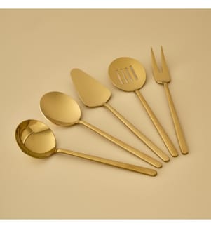 Siena 5-Piece Serving Set Gold - Gold