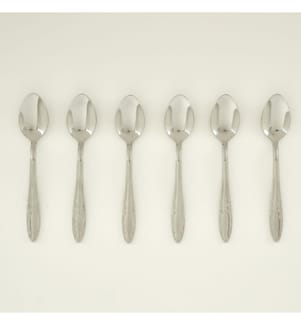 Set de cuillères à café Venezia 6 pièces 11 cm - Argent
