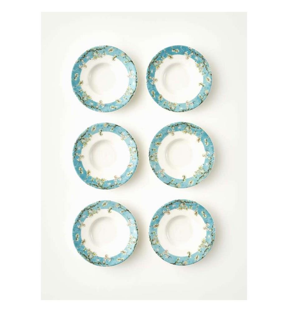 6er-Set Untertassen Almond Blossom 12 cm - Mehrfarbig