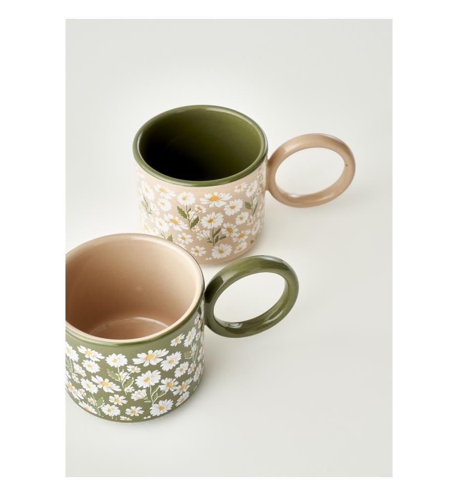 Set aus 2 Daisy-Teebechern - Mehrfarbig