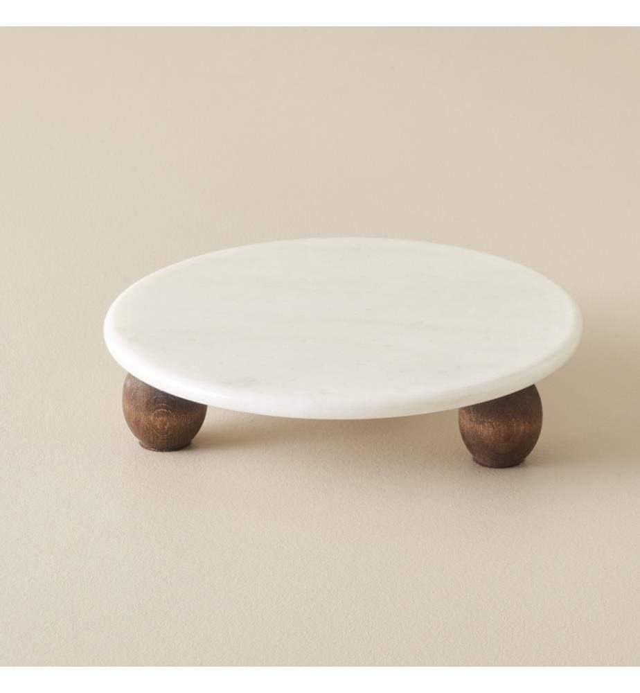 Marmor-Servierständer Olmo 25 cm - Natural