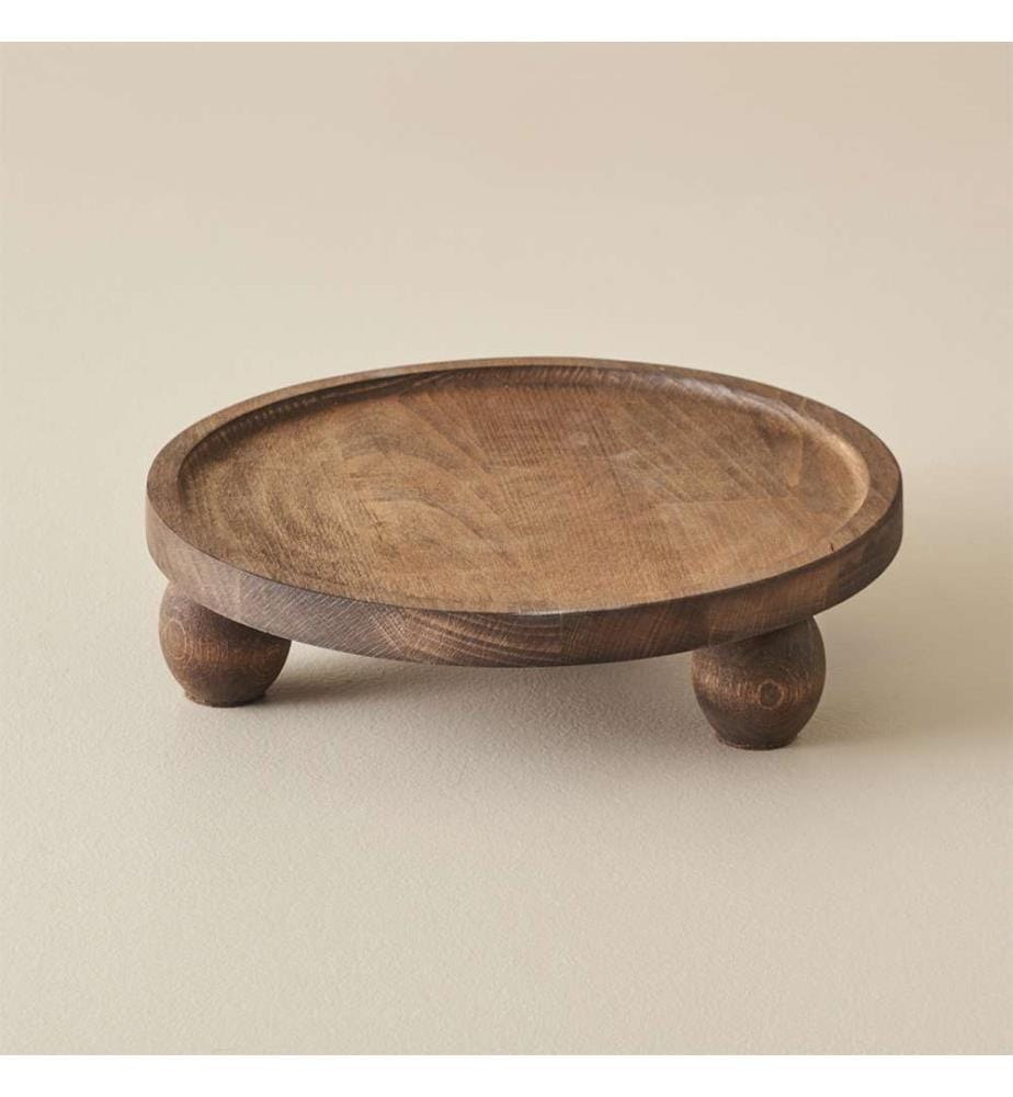 Espositore rotondo in legno 25 cm - Naturale