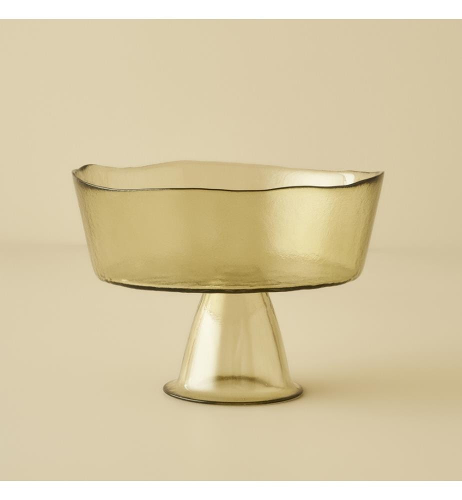 Bol de présentation en verre Geo 21x16 cm - Vert