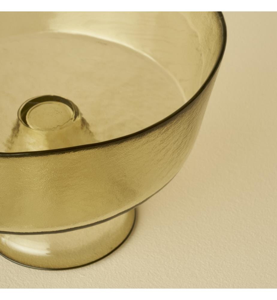Bol de présentation en verre Geo 21x16 cm - Vert