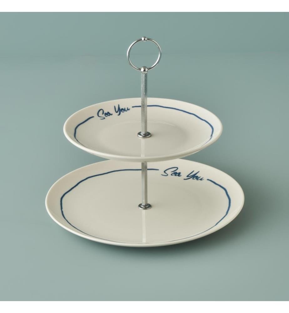 Marine 2 tier cookie stand - Multicolor