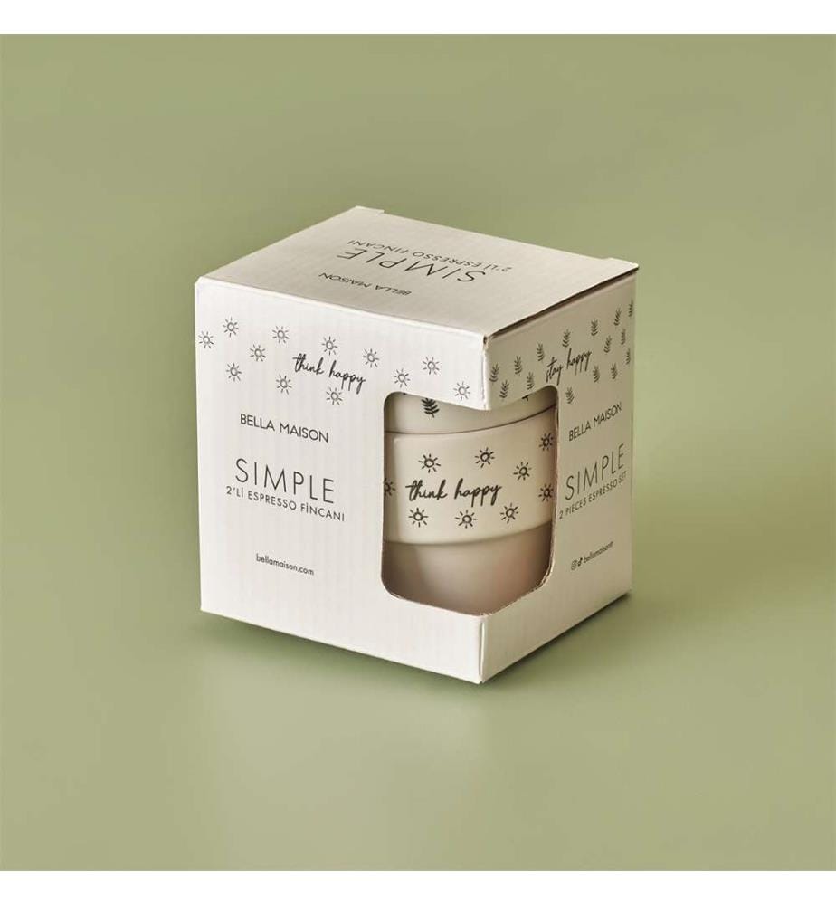 Set aus 2 Espressotassen Simple 105 cc - Mehrfarbig