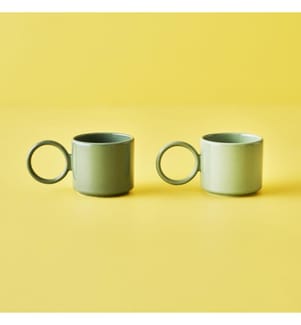 Set de tasses Arcana 2 pièces 270 cc - Vert