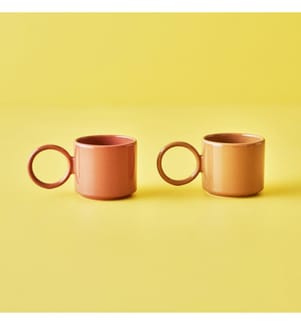 Set de tasses Arcana Rose 2 pièces 270 cc - Rose poudré