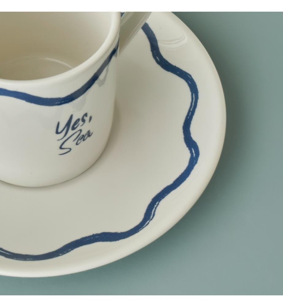 Set de 2 tasses à café Marine 90 cc - Bleu