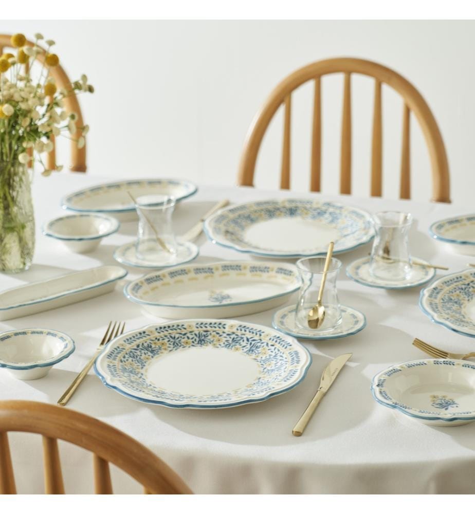 Liana 26 Piece Breakfast Set - Blue
