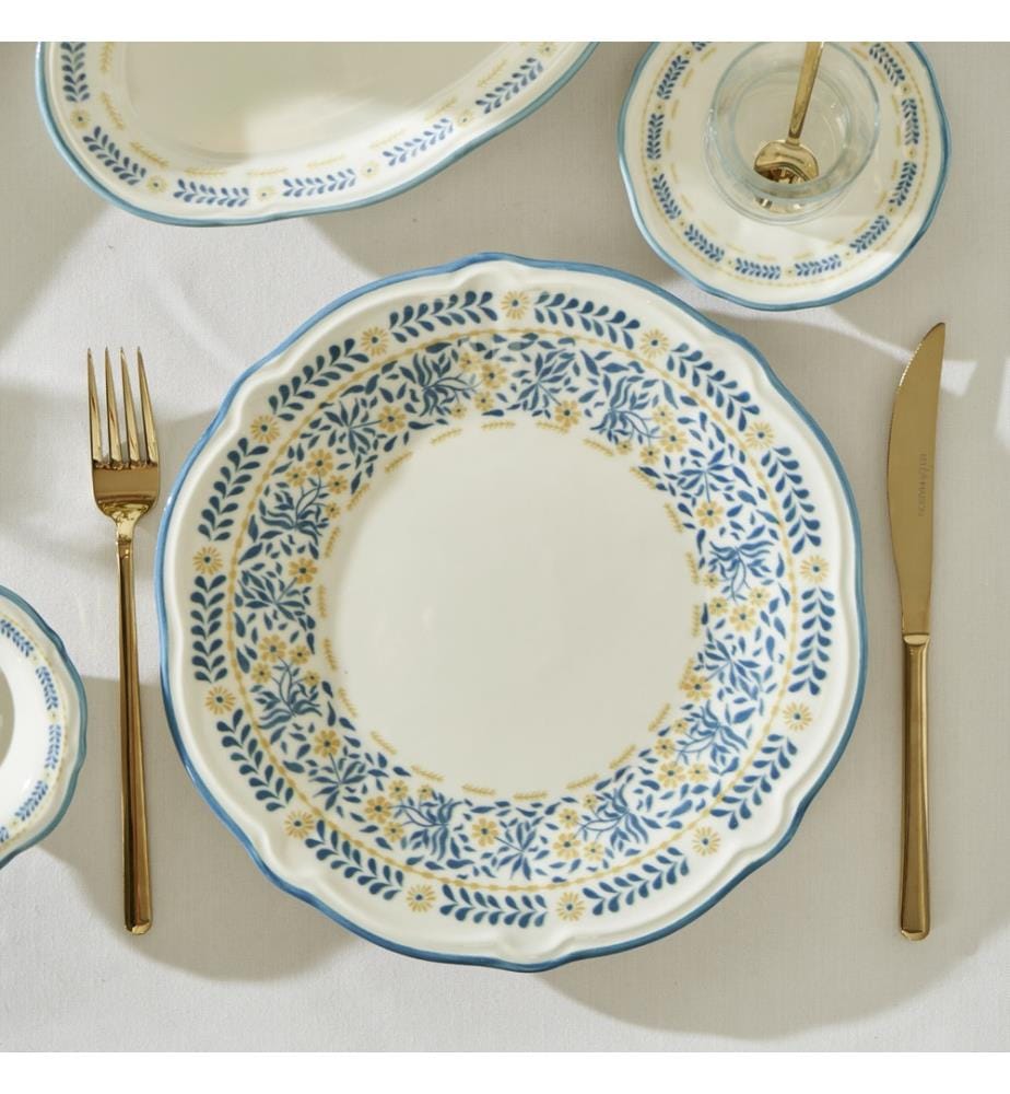 Liana 26 Piece Breakfast Set - Blue