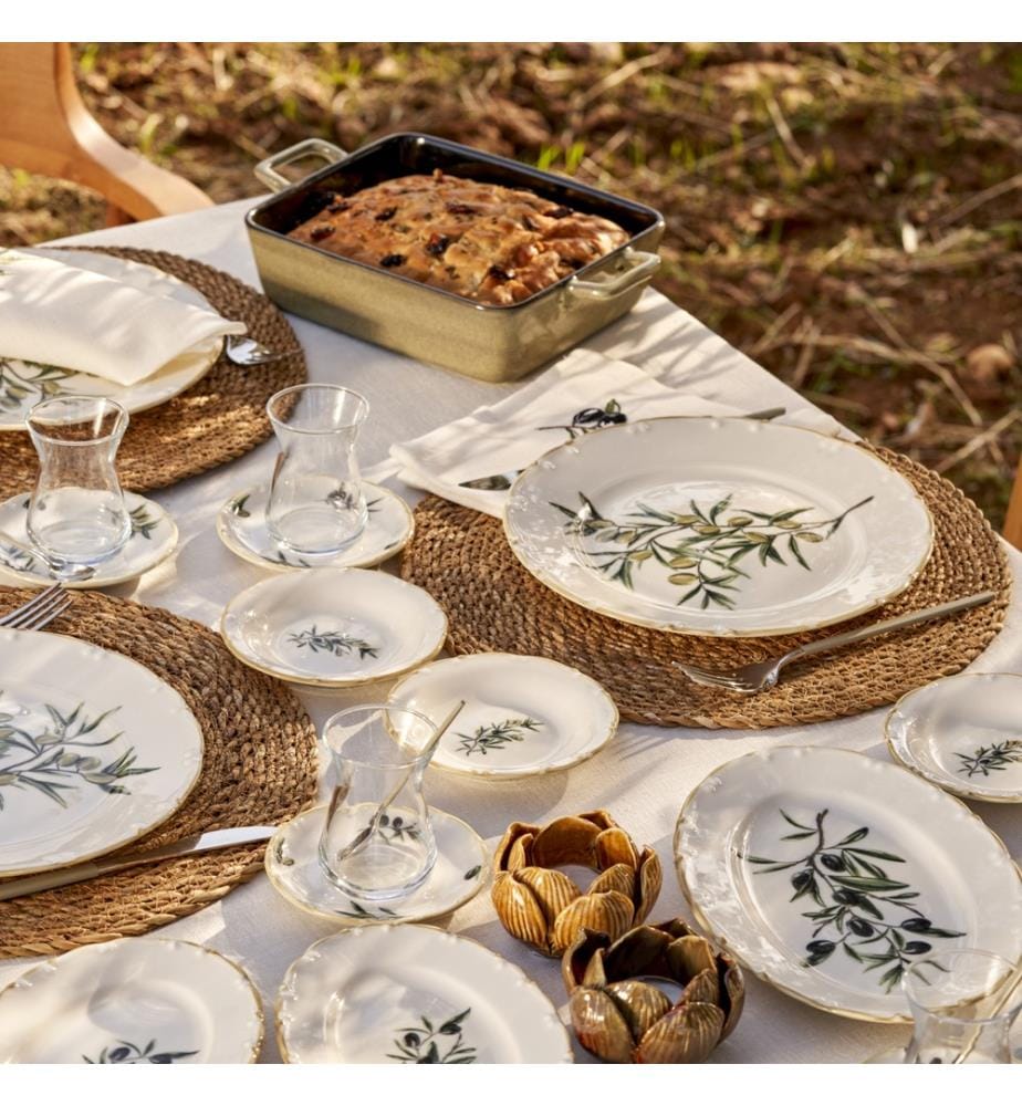 Olive Set petit-déjeuner 26 pièces - Vert